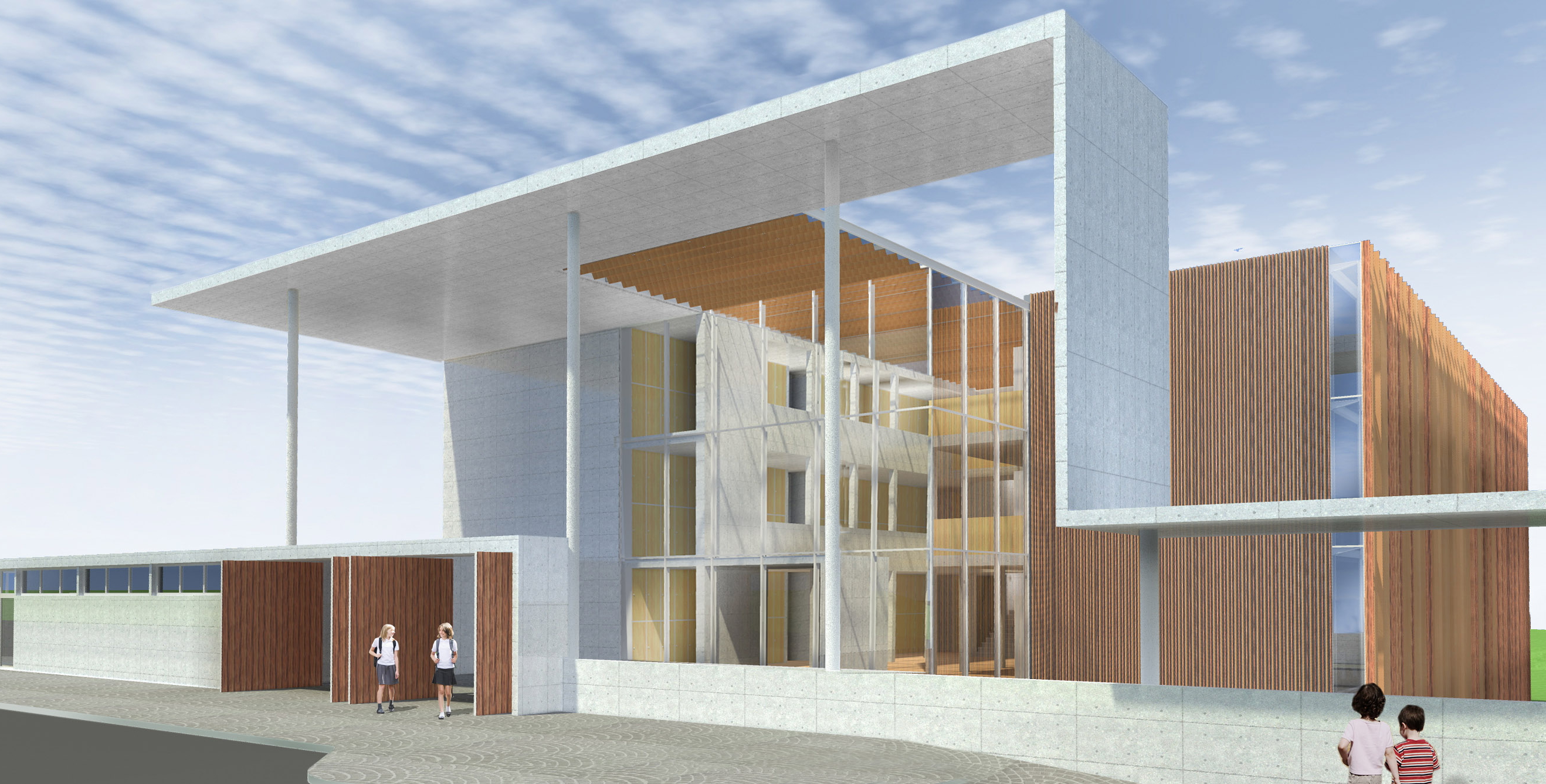 Extension school Le Renard, Attalens, Switzerland, 2013 Dragan Architectur, Paris